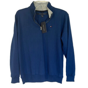 Tommy Hilfiger Estate Blue 1/4 zip sweatshirt NWT